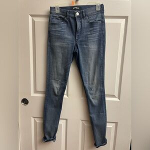 Express Women's Blue Denim Jeggings